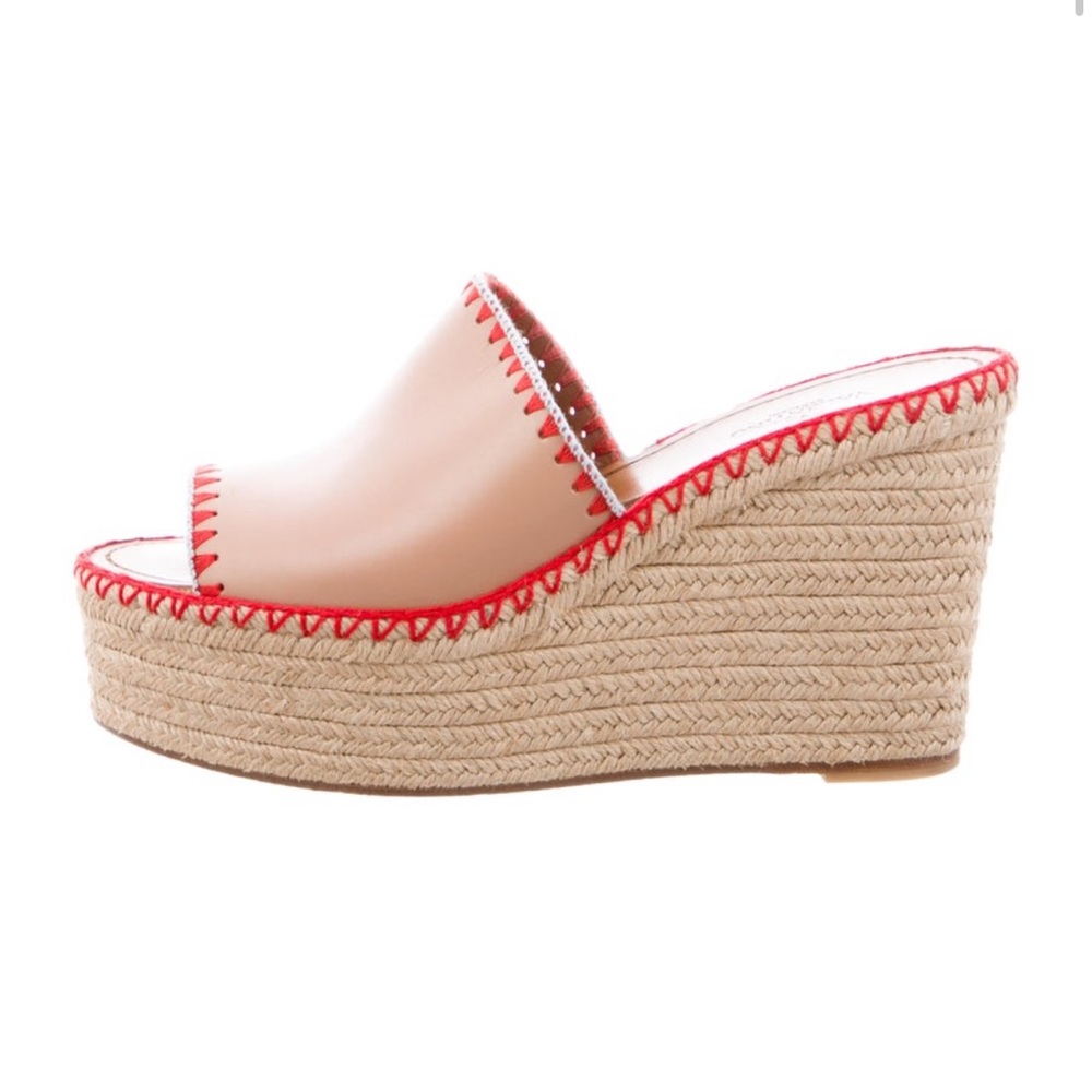 Valentino leather platform espadrille sandals IT39.5 Includes dust bag and box